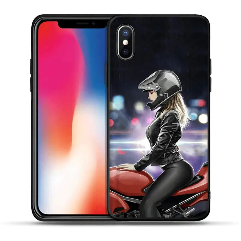 Модный городской уличный мотоциклетный чехол Coque для iPhone X XR XS Max 8 7 6 6S Plus 5 5S SE Силиконовые чехлы Fundas Capinhas Etui