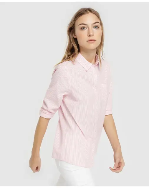 Camisa entallada de mujer Green de y camisas| - AliExpress