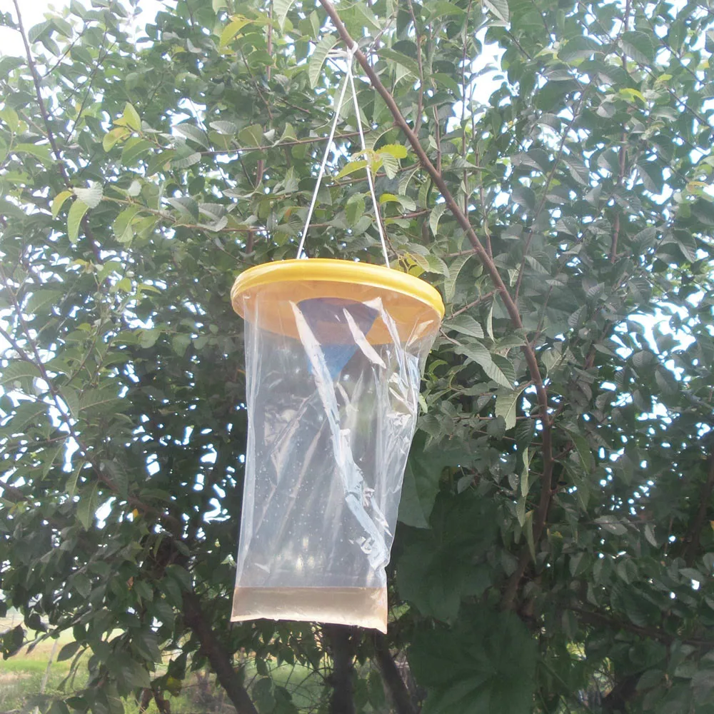 

Red Drosophila Fly Trap Top Catcher The Ultimate Fly Catcher Insect Bug Killer housefly catcher Piege @P