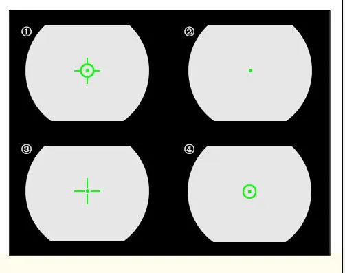 PPT 1X22X33 красный и зеленый точка рефлекторный прицел для охоты четыре сетки стиль HS2-0070