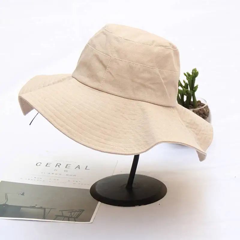 WZCX Мода г. корейский вариант одноцветное цвет Fisherman'S Hat Открытый широкими полями летние шапочка для бассейна женская шляпа - Цвет: picture color
