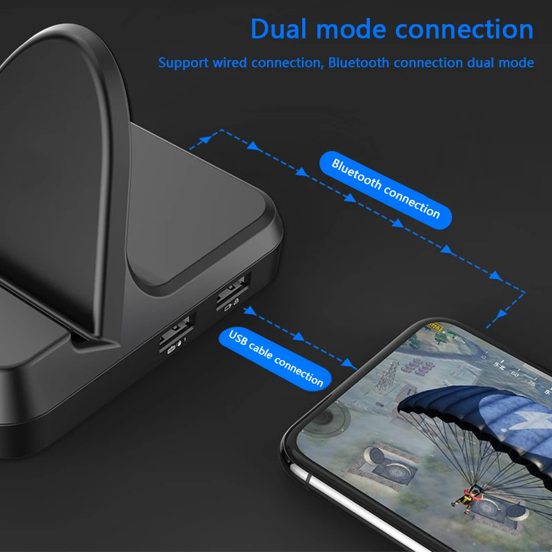 Bluetooth клавиатура мышь конвертер адаптер станция Док-станция для Android IOS мобильный PUBG игры держатель телефона нет необходимости загрузки программного обеспечения