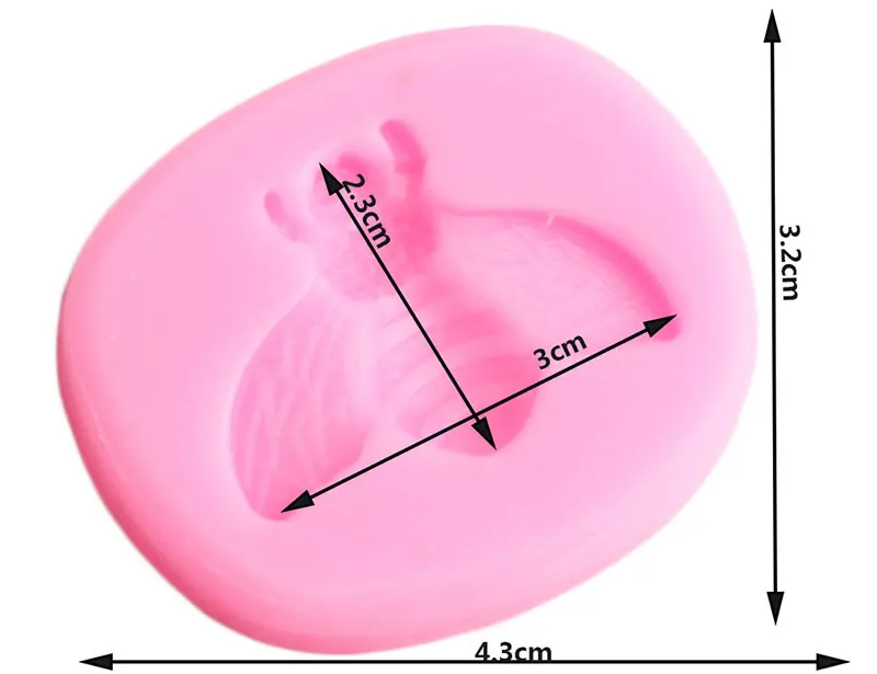 3D Шмель пчела силиконовые формы насекомое Жук конфеты форма для шоколада, помадки DIY Инструменты для украшения торта для вечеринки Полимерная глина мыло формы