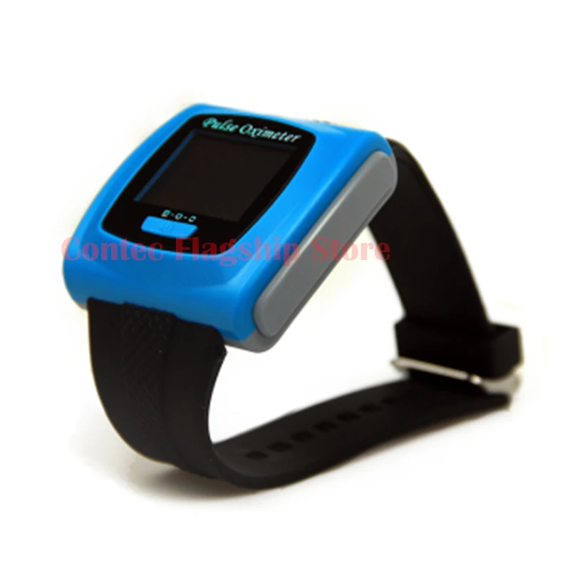 Contec Wrist pulse oximeter Fingertip Color OLED Display SpO2 Probe+ Bluetooth+ Software,CMS50F Blood Pressure Monitor oximeters