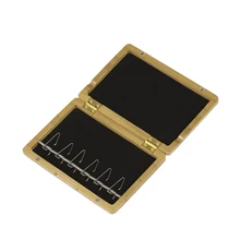 Высокое качество твердая древесина Рид Чехол держатель басун Коробка Дерево орех для 6 шт. басун тростники деревянный ветер