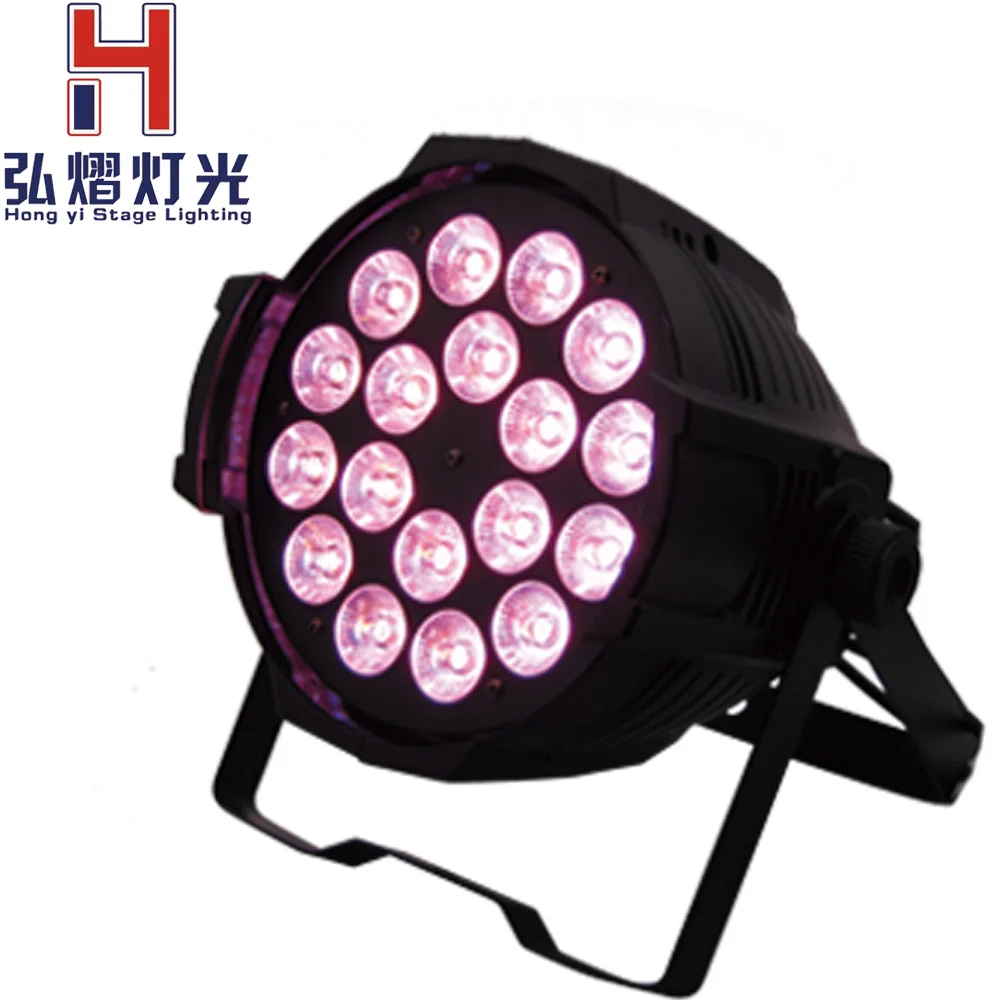 

New LED Par Light 18x12w LED Par RGBW Stage Light 8 Channels DMX 512 Lighting Projector DJ Equipment Controller for Outdoor Club