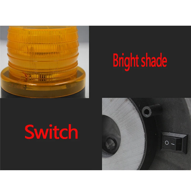 Luzes de Advertência de Segurança do Tráfego Luz de Advertência do Indicador de Flash Energia Solar Levou Lâmpada Rodoviário Carro Explosão Marine Safety Beacon Luz 5 Energia Solar LEVOU Luz de Advertência do