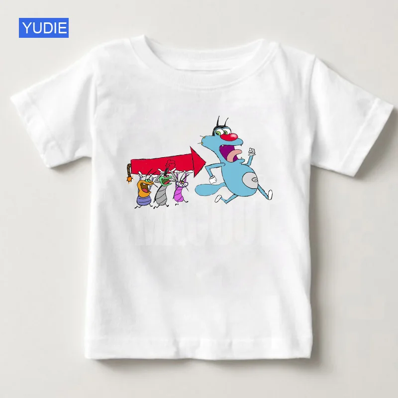 

Oggy and The Cockroaches 2019 T-shirt, Girls and Boys Children's Summer Children's Shirt Color T Shirt Baby Boy Clothes YUDIE
