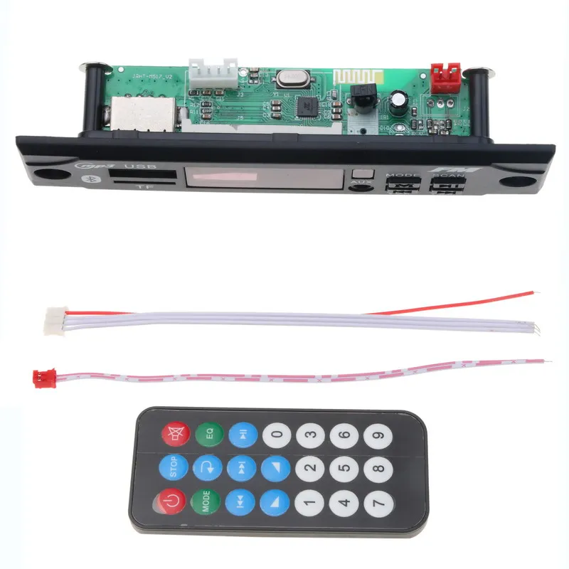 12V Wireless Bluetooth Audio Decoder Board Module Car MP3 Player MP3 WMA WAV AUX 3.5MM USB TF FM decoder board DIY Speaker for C