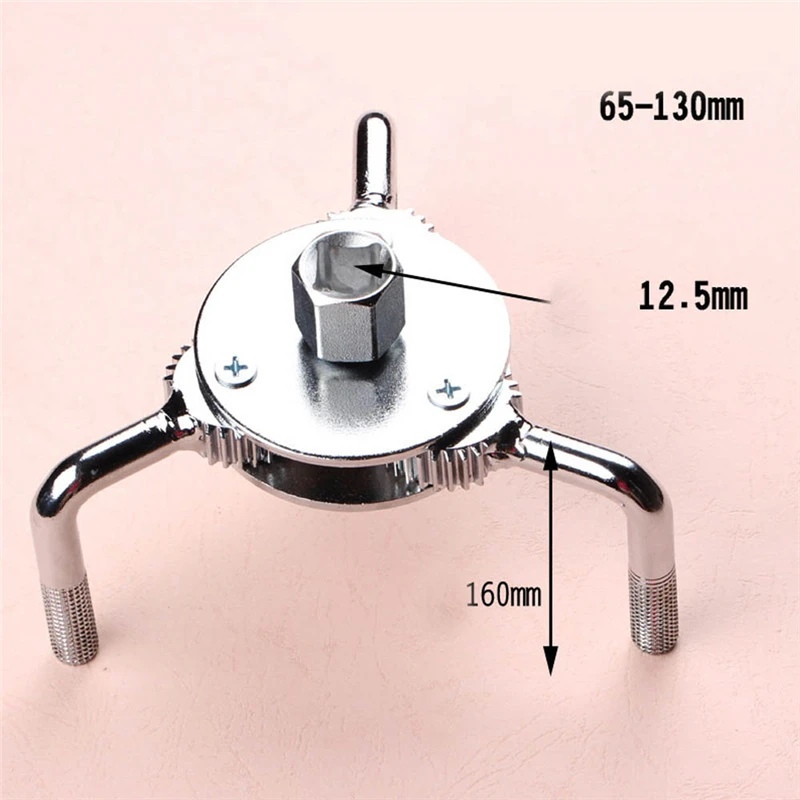Регулируемые два способа три круглый коготь машина масляный фильтр гаечный ключ для удаления ключи автомобильные инструменты для ремонта мотоцикла 65-110 мм