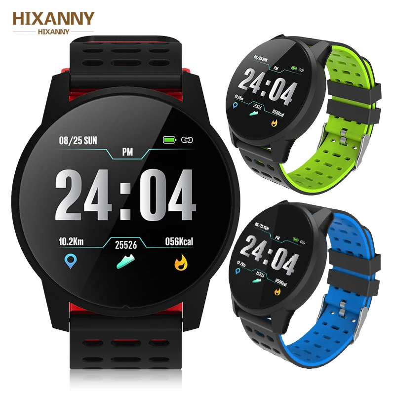 

2019 Smart Watch Men Women Heart Rate Blood Pressure Oxygen Monitor Fitness Tracker Alarm Reminder Smartwatch Clock Sport Watch