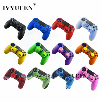 IVYUEEN Soft Silicone Rubber Case Cover For Play Station Dualshock 4 PS4 DS4 Pro Slim