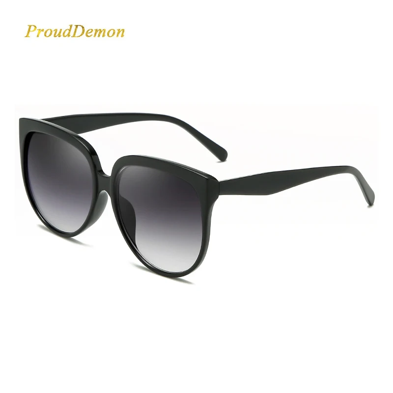 Бренд Prouddemon классические солнцезащитные очки с градиентными линзами Женские винтажные женские солнцезащитные очки с большой оправой женские модные Oculos UV400