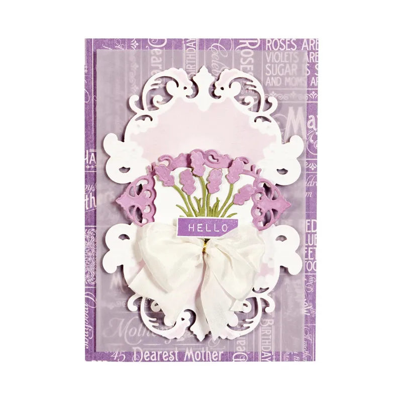 

DiyArts 4 Pcs/lot Metal Cutting Dies Pattern Photo Frame Scrapbooking For Card Making DIY Embossing Cuts New Craft