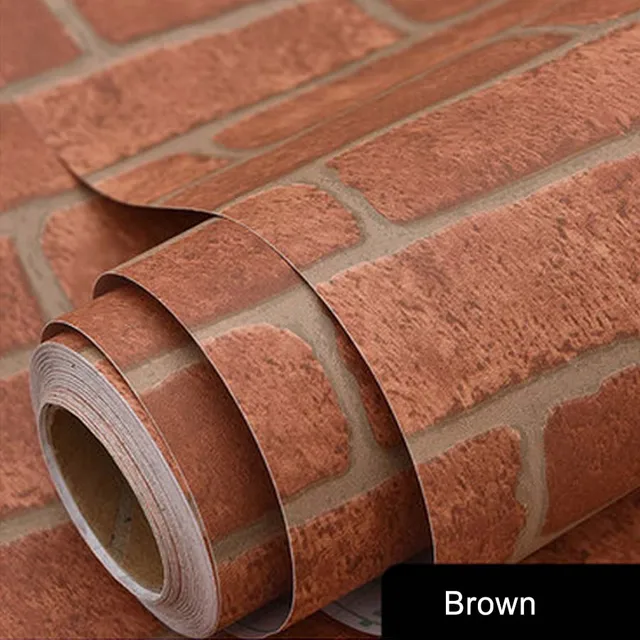 Buy 0.6x5m Self adhesive Brick Wallpaper Removable Home Decor Wall Stickers