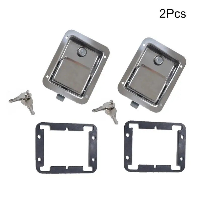

Stainless Steel Trailer Toolbox Lock Car Stainless Steel Door Lock In-Line Lock Tool Box Paddle Latch Tear Drop Latch