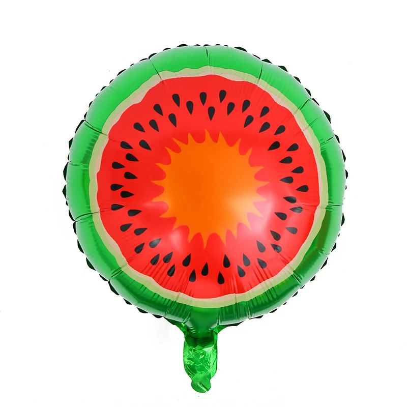 10 шт. воздушный шар с гелием из фруктовой фольги, 18 дюймов, арбуз, киви, клубника, апельсин, ананас, шар для летней вечеринки, декоративные принадлежности, детские игрушки - Цвет: watermelon