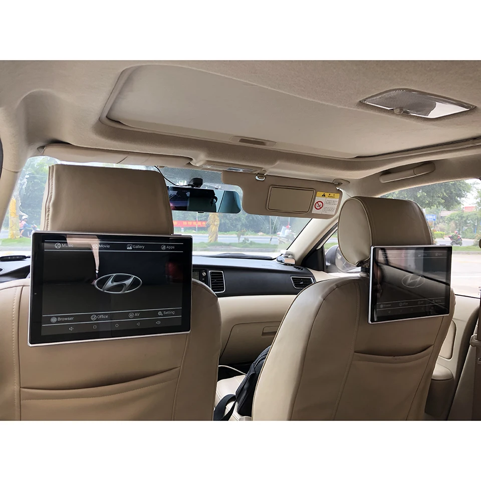 Clearance New Items 2019 Electronics Car TV Screens LCD Android Headrest Monitor For Hyundai Sonata Auto Headrest Display DVD Player 2pcs 5