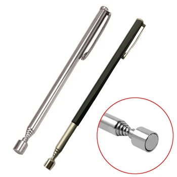 Mini Portable Telescopic Magnetic Magnet Pen Handy Tool Capacity For Picking Up Nut Bolt Extendable Pickup Rod Stick mini real stick neodymium imanes led pick up tool telescopic magnetic magnet tool for picking up nuts and bolts