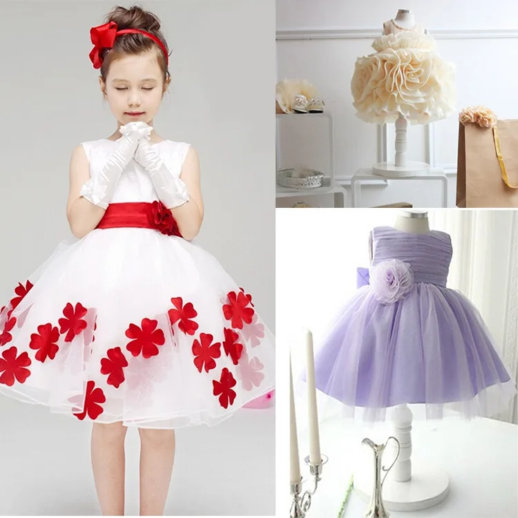 Top Quality Toddler Gowns Child Bridesmaid Dress Baby girl Princess