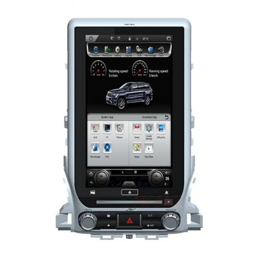 Discount 13.6 inch Verticale Tesla IPS Dello Schermo di Android 7.1 Car DVD Navigazione GPS Radio For Toyota Land Cruiser 2016 1