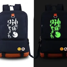 Японское аниме Kamisama Hajimemashita Momozono Nanami Светящийся Косплей рюкзак мультфильм холст студенческий Школьный Унисекс дорожная сумка