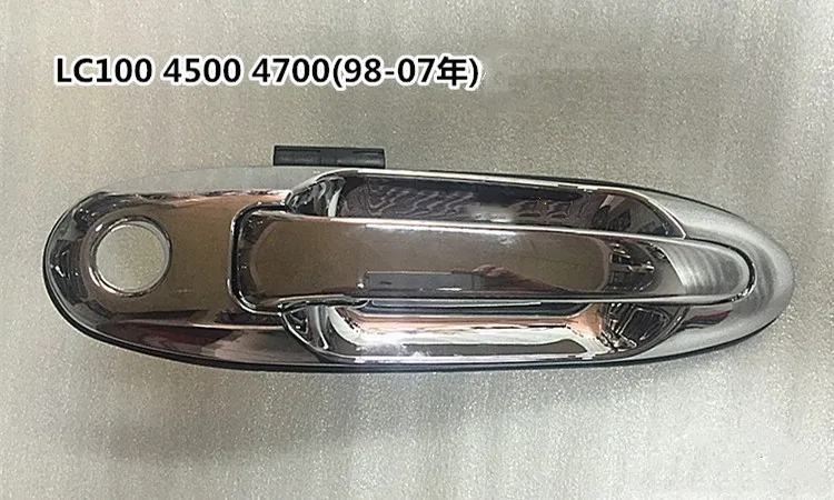 EOsuns набор автомобильных наружных дверных ручек для Toyota Land Cruiser LC100 4500 4700, lexus LX470 1998-2007 - Цвет: silver front door L