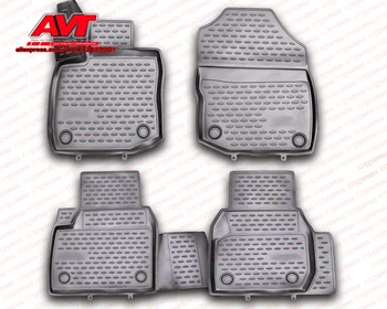 

Floor mats for Kia Soul 2014- 4 pcs rubber rugs non slip rubber interior car styling accessories