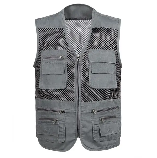 Summer leisure Male Mesh Vests 3XL 4XL Vest Middle aged Mens Outdoors