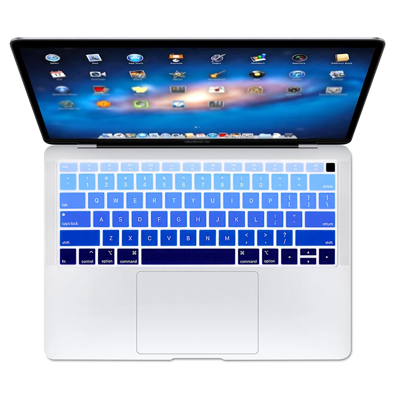 Silicone Protector Keyboard Cover Compatible with MacBook Air 2018 13.3 inch A1932 US Version Retina Display and Touch ID | Компьютеры и