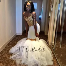 white and gold african dress