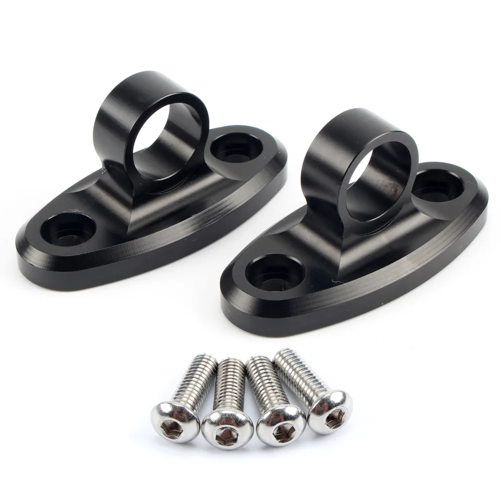 

Motorcycle Accessories 1 Pair Black Aluminum Mirror Adapters Holder Mount For Honda CBR600RR CBR900RR CBR1000RR UNDEFINED