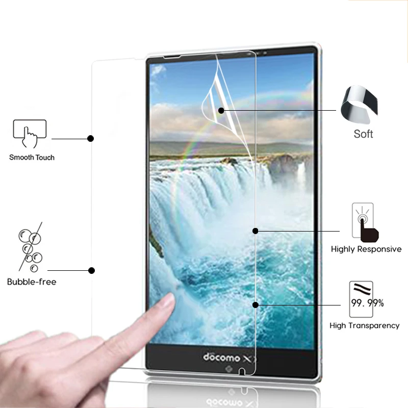 Высококачественная глянцевая Защитная пленка для ЖК-экрана HD для Docomo AQUOS PAD SH-06F 7,0 дюйма, Защитная пленка для экрана планшета