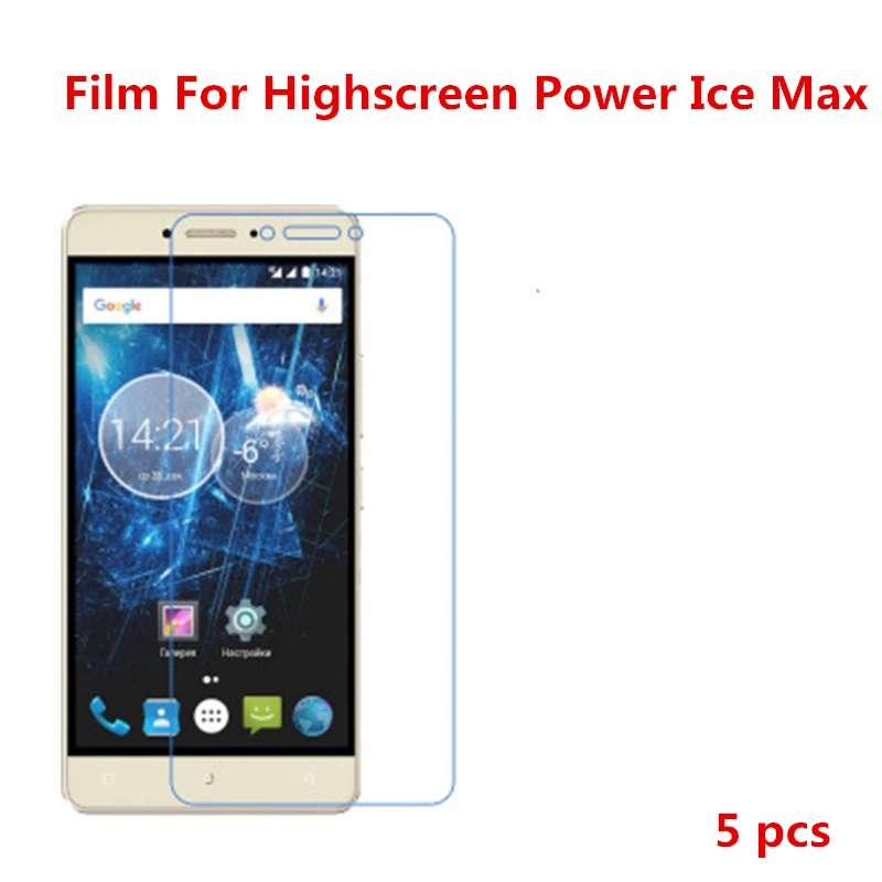 5 Pcs Ultra Thin Clear HD LCD Screen Guard Protector Film With Cleaning Cloth For Highscreen Power Ice Max. | Мобильные телефоны и