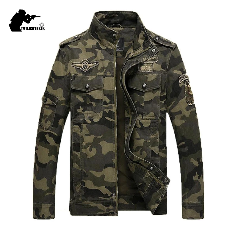 Военная камуфляжная Мужская куртка брендовая модная 4XL мужская хлопковая