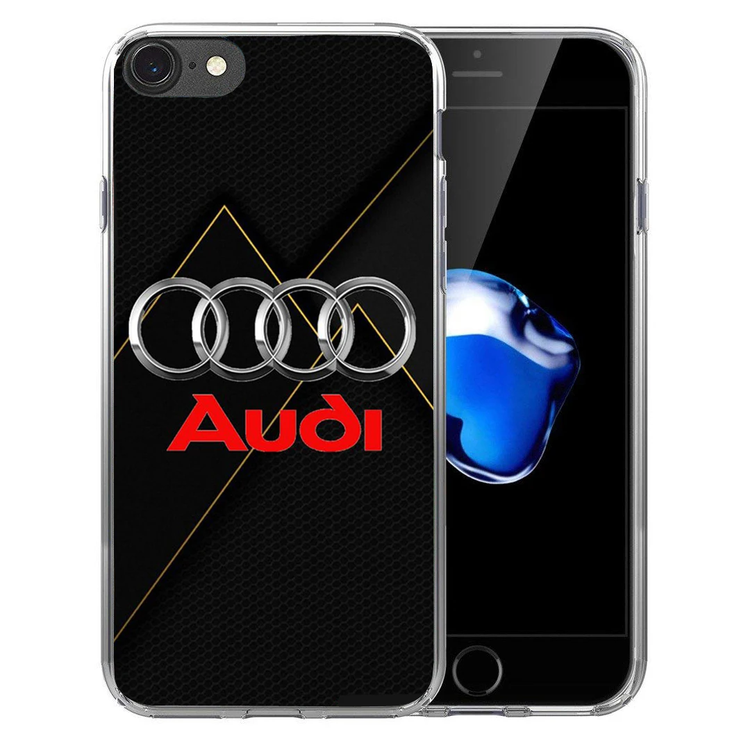 Для iPhone X 8 7 плюс 6 S 5 5S SE Мягкий силиконовый чехол из термопластика Audi Rs серии