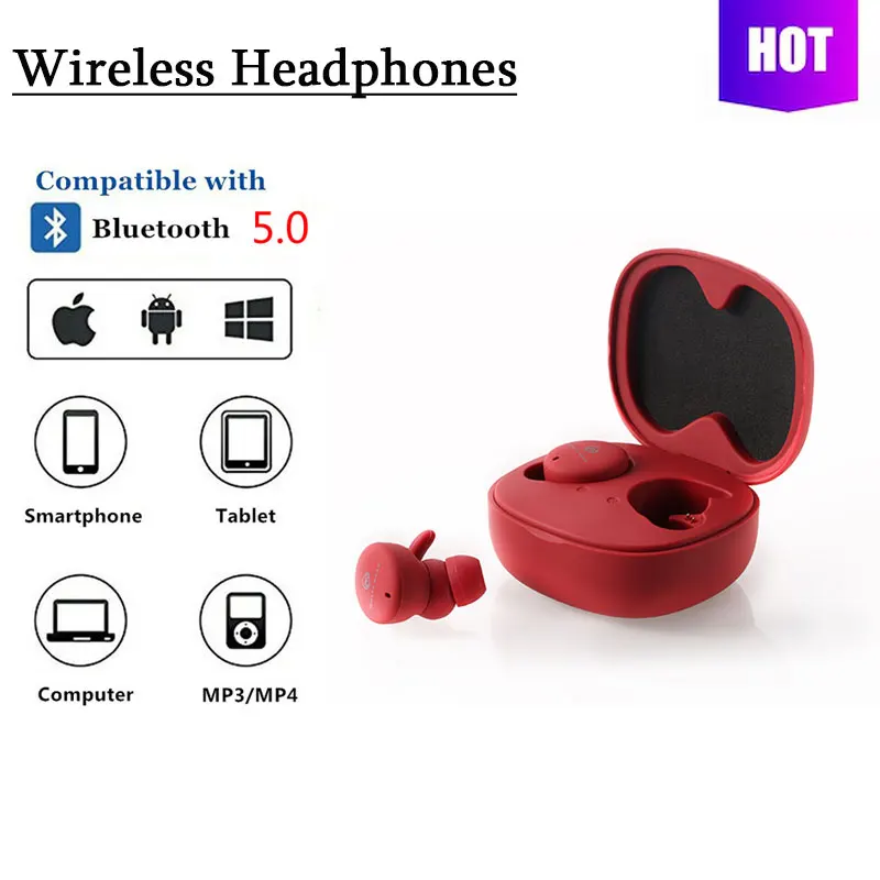 

wireless earphones HD Redmi Airdots TWS Wireless Bluetooth Earphone Stereo bass Bluetooth 5.0 With Mic Handsfree AI Control