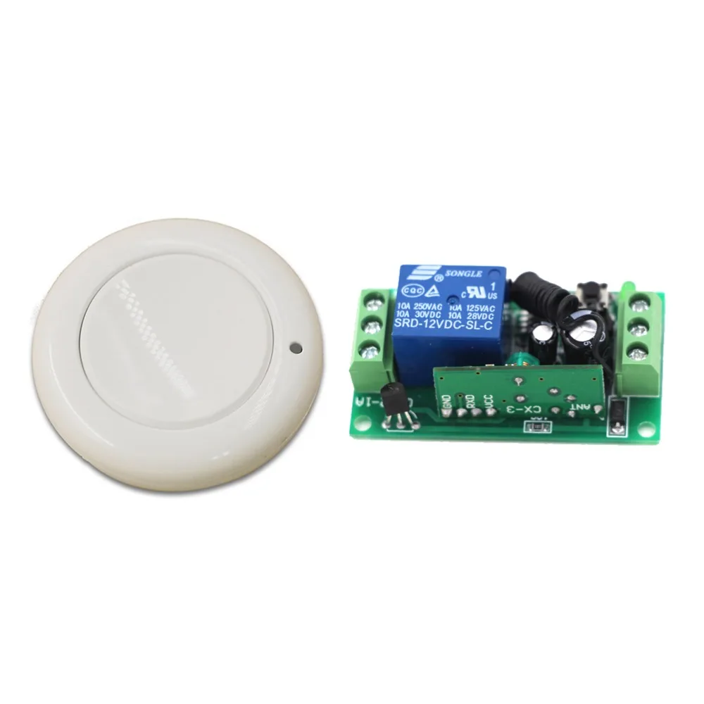 

New Smart RF Electric Gateway Remote Control Home Automation DC9V 12V 24V 1CH White Wireless Remote Control Lighting Switches