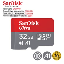 SanDisk 100% Original Memory Card 64GB 32GB UHS-1 Max Read Speed 98M/s 16GB micro sd card Class10 UHS-1 flash card Microsd