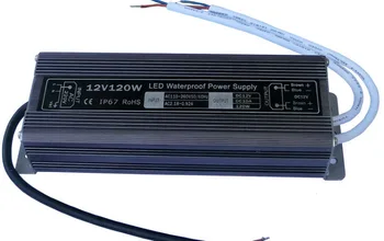 

Waterproof 120W LED Transformer IP67 LED Power Supply Driver Transformer Adapter to 12 V DC for Computer Project, Outdoor Light