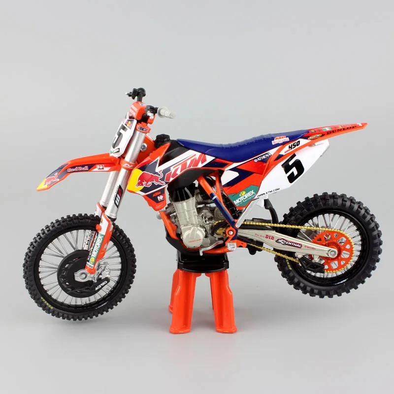 1/12 масштаб automaxx Дети № 5 Ryan Dungey SUPERMOTO KTM SXF450 Мотокросс Мотоцикл литье под давлением металлическая модель гоночной машины dirt bike автомобиль игрушки