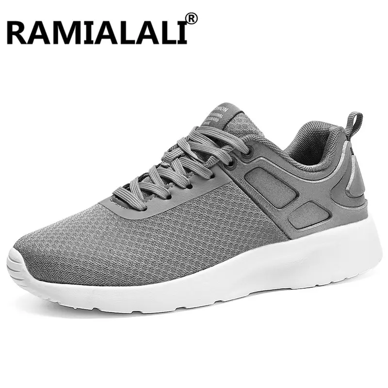Air Mesh Breathable Running Shoes Men Outdoor Sport Jogging Sneakers Cushion Walking Athletic Lace Up Training Zapatillas Hombre