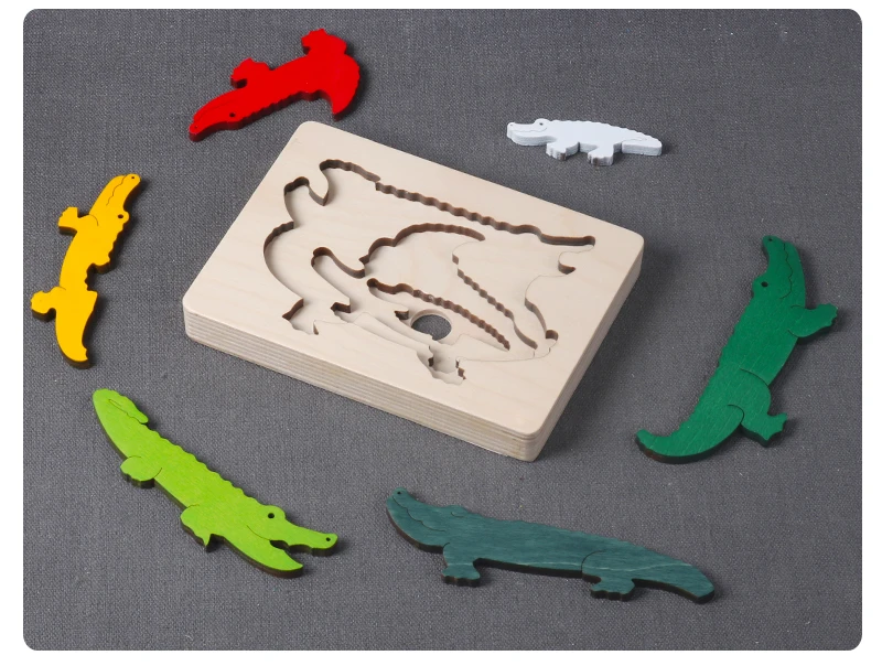 BBK новая детская игрушка животное мультфильм 3D головоломка многослойная Головоломка Детские деревянные игрушки творческие раннего