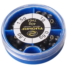 76 шт./лот, круглые дробильные рыболовные инструменты, Pesca Acesorios, свинцовые грузила, Основные рыболовные комплекты, рыболовные снасти