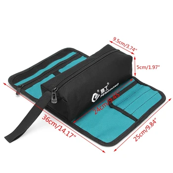 

1Pc Storage Tools Bag Coils Utility Multifunction Oxford Canvas Waterproof with Strip