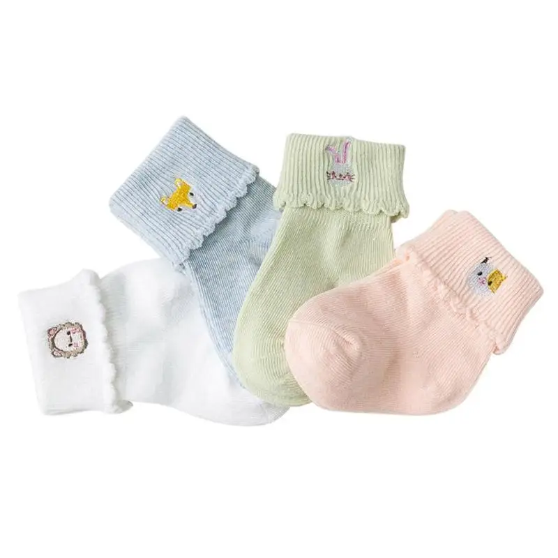 4pairs/lot Newborn Baby Socking Summer Kid Feet Warmers Boys Girls Thin