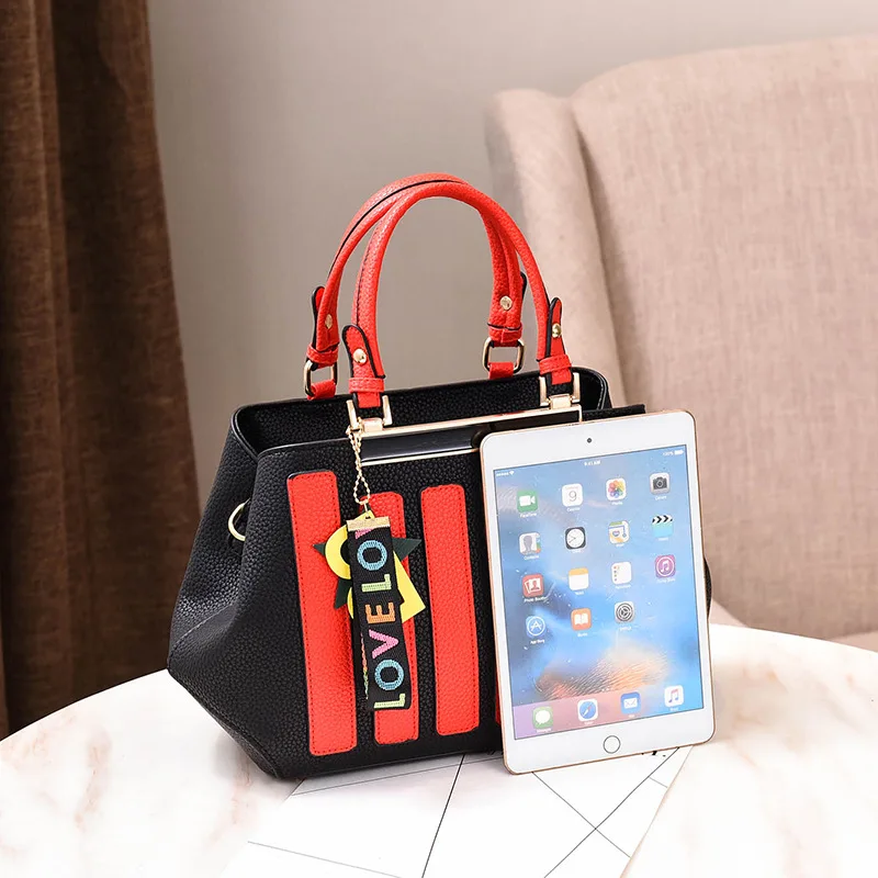 Fashion Stitching Handbag For Women Leather Crossbody Bags Female Messenger Shoulder Tote Lady Purse Bolsa Sac A Main SS7242 (8)