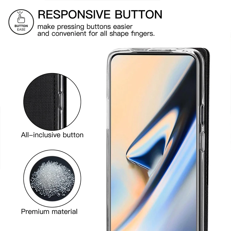 Для Oneplus 7T чехол для телефона кошелек Мягкий противоударный флип защитный чехол для Oneplus 7T Pro Анти-осень флип чехол