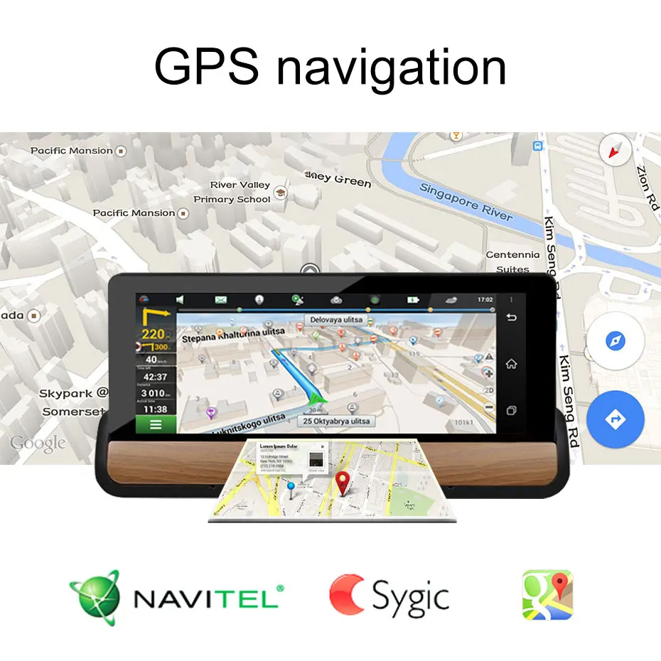 Автомобильный видеорегистратор Olysine 7 дюймов 3G/4G ADAS Wi Fi Android GPS навигация