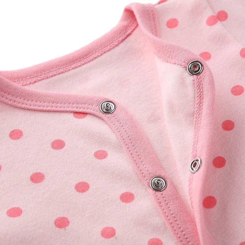 Mother Nest Newly 2016 Long Sleeve Baby Clothing Baby Boy Girl Wear Pink Polka Dot Newborn Baby Overall Clothes Baby Rompers (13)